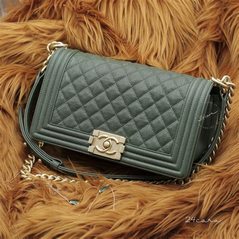 chanel boy bag medium green|boy Chanel medium flap wallet.